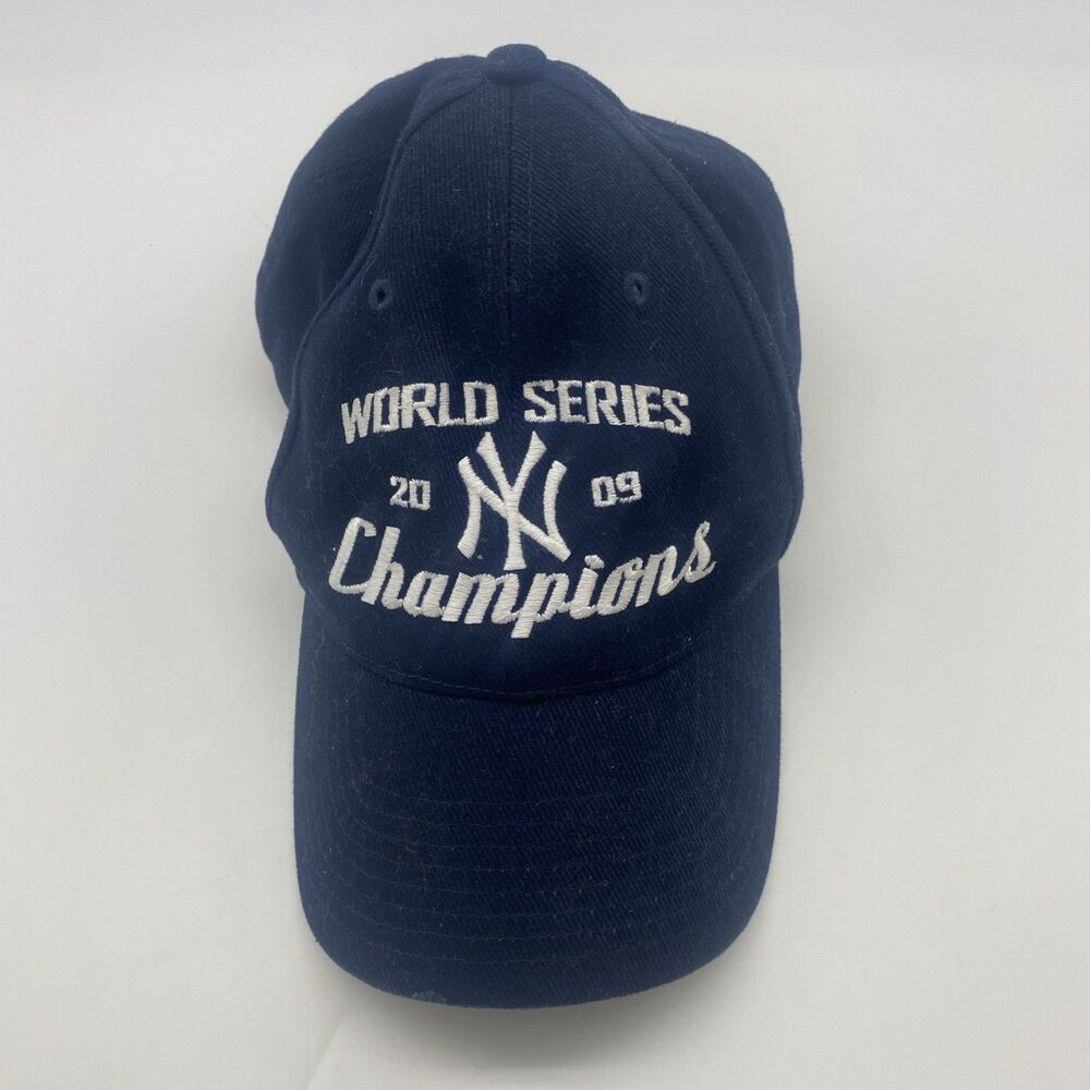 MLB New York Yankees World Series Champions 2009 Adult Adjustable Black Hat